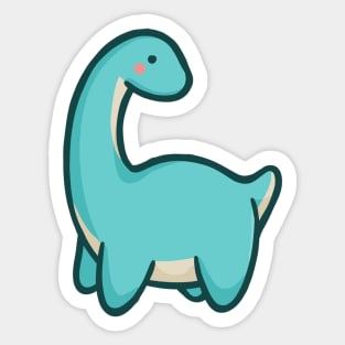 Cute Long Neck Dinosaur, Brontosaurus, Brachiosaurus Sticker